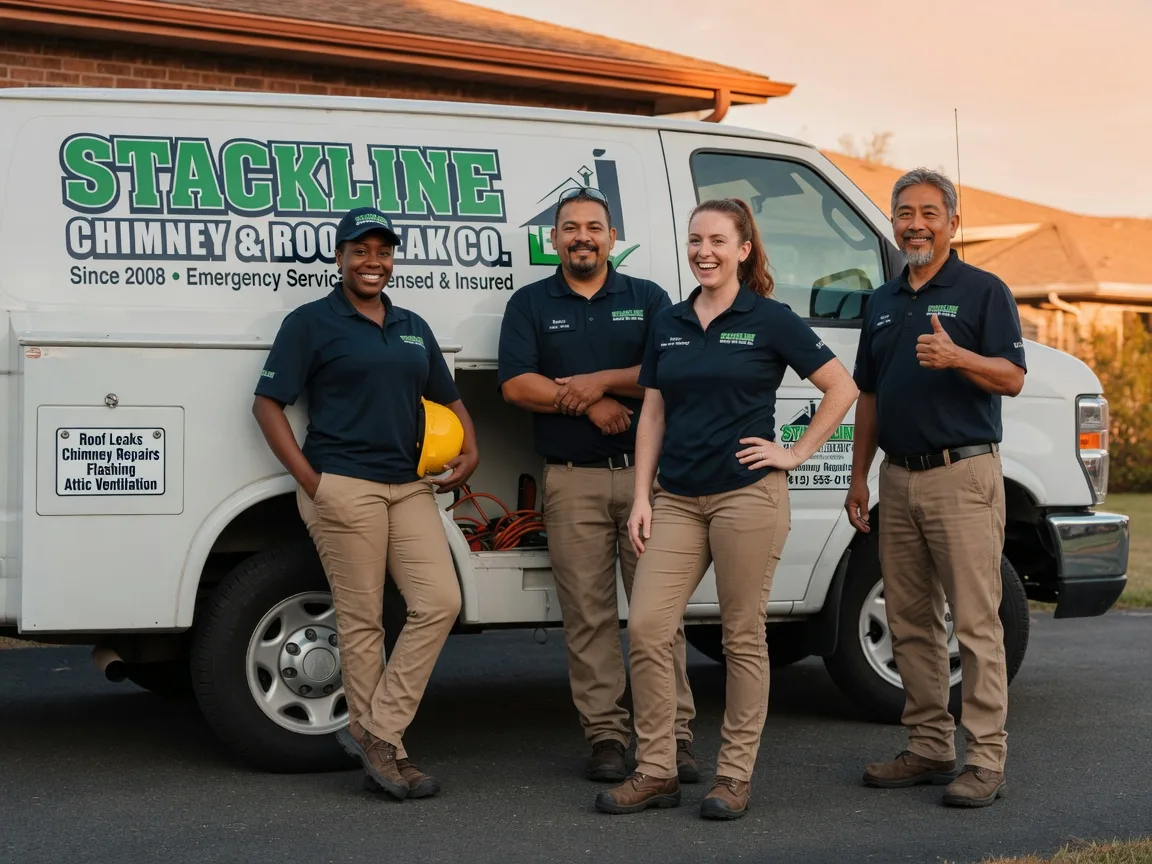 Chimney flashing repair company in Beaumont, TX